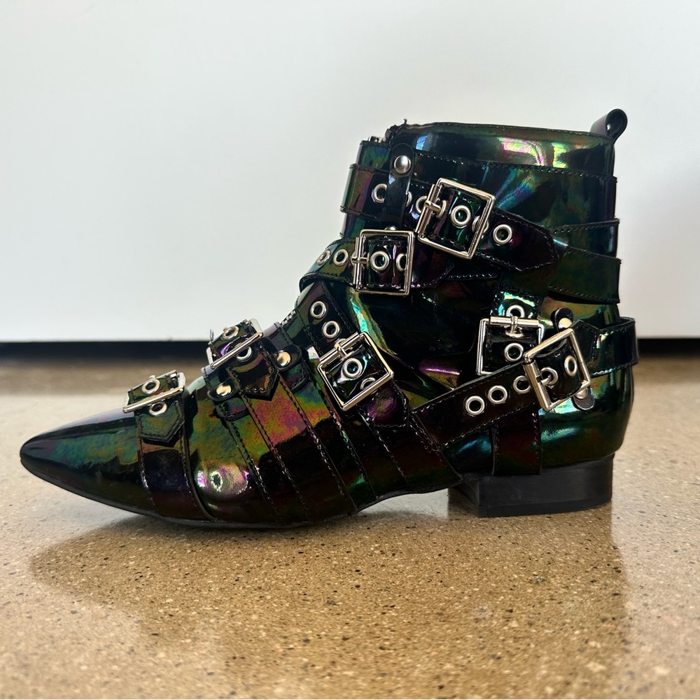 Jeffrey Campbell Phelan Buckle Ankle Boots